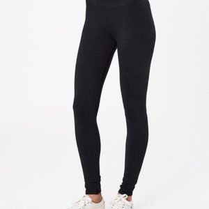 Pact black cotton leggings - small